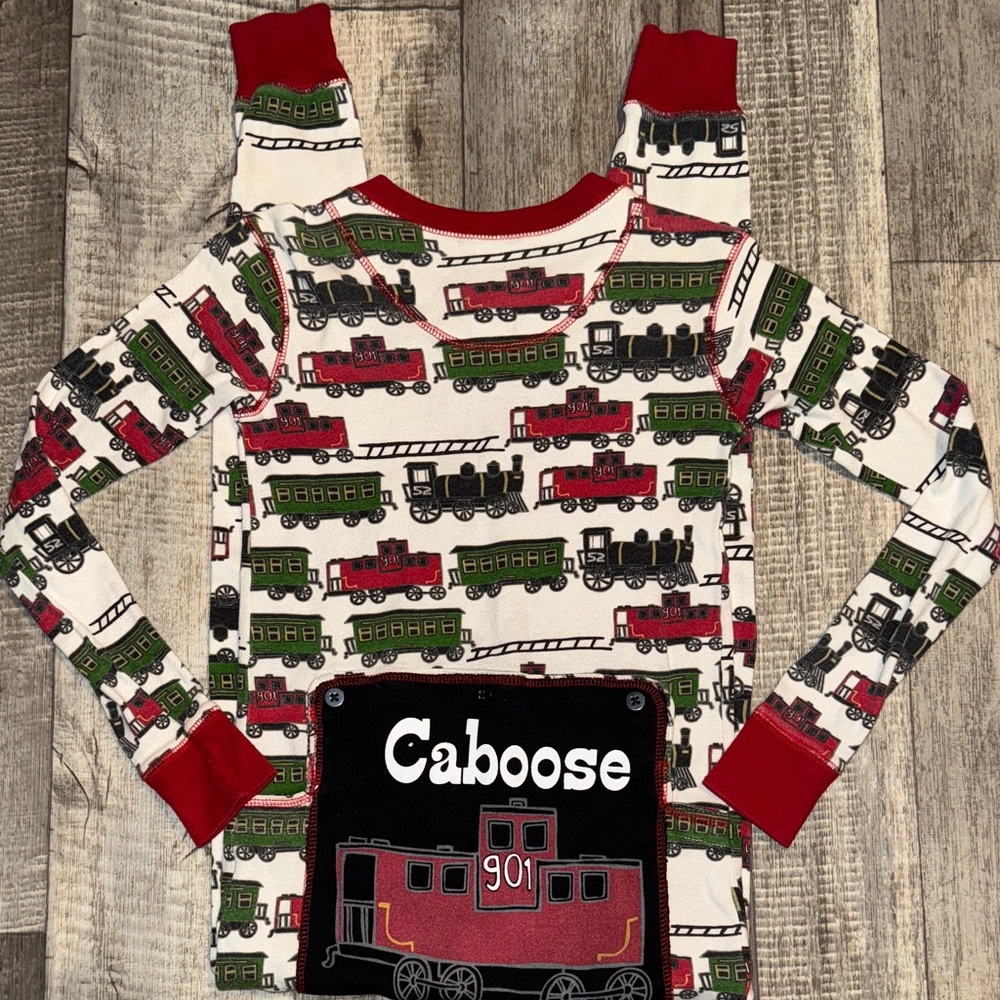 Lazy One CABOOSE 1piece Pajama -size 10